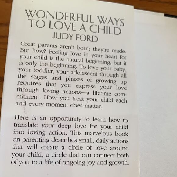 Book Ways to Love a Child Judy Ford Hardcover - Picture 3 of 10
